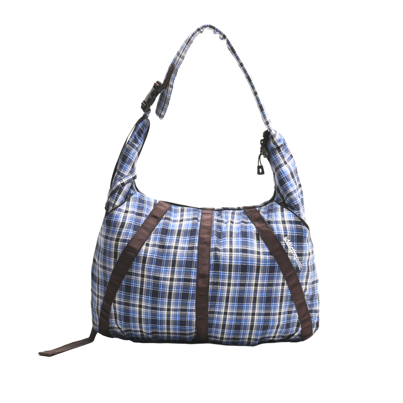 ADDICTIVE Crossbody Bag Dark Blue Plaid