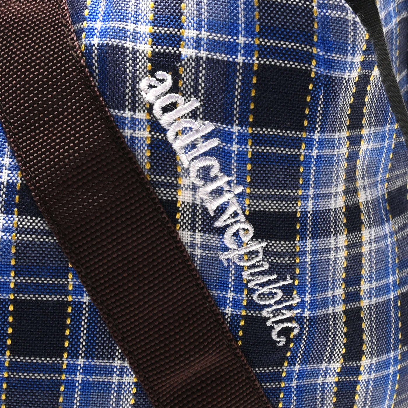 ADDICTIVE Crossbody Bag Dark Blue Plaid