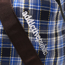 ADDICTIVE Crossbody Bag Dark Blue Plaid